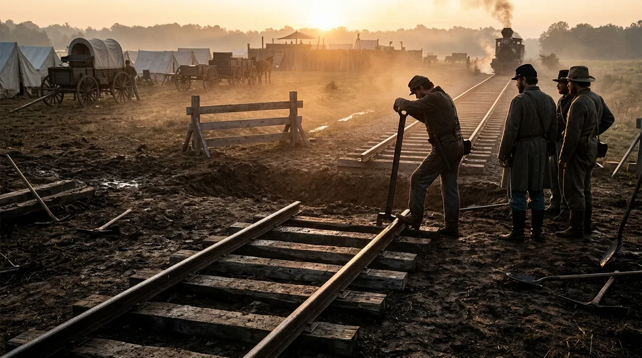The American Civil War was partly won because trains couldn't cross enemy territory. Different track widths were used as weapons of war.