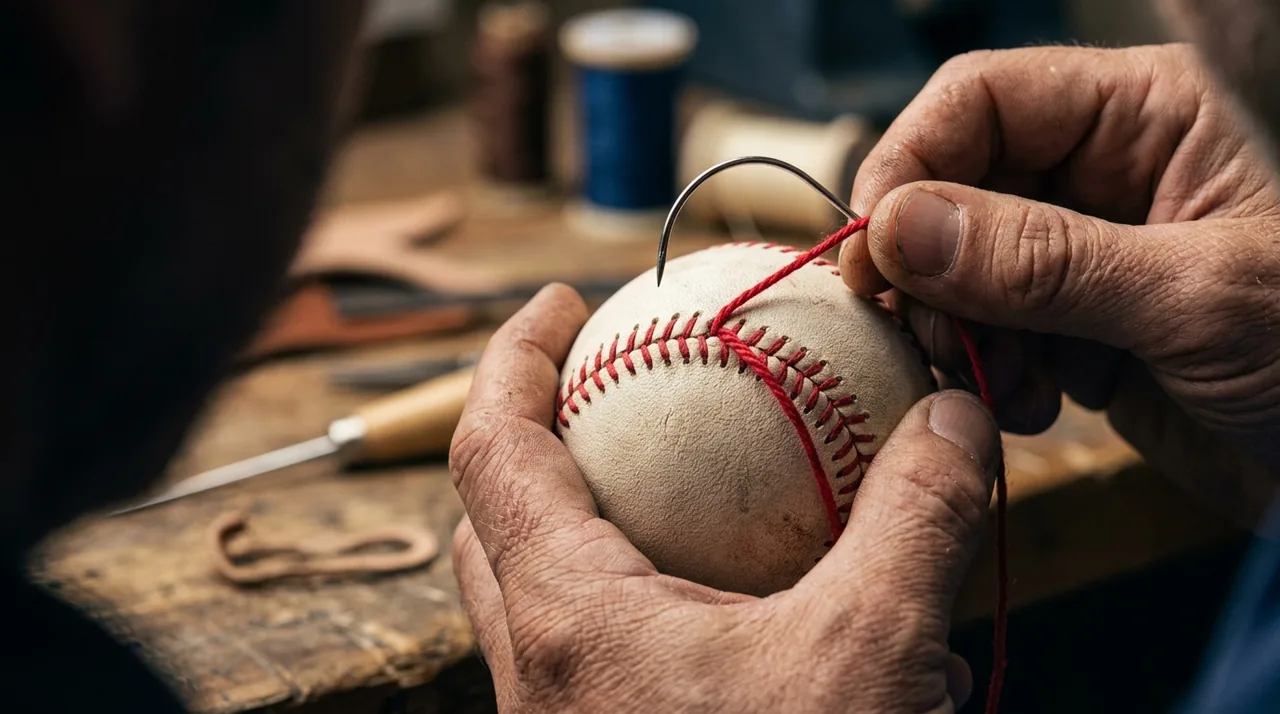 Every baseball has exactly one hundred eight stitches. They're sewn by hand. In a world of robots, some things still require human touch.