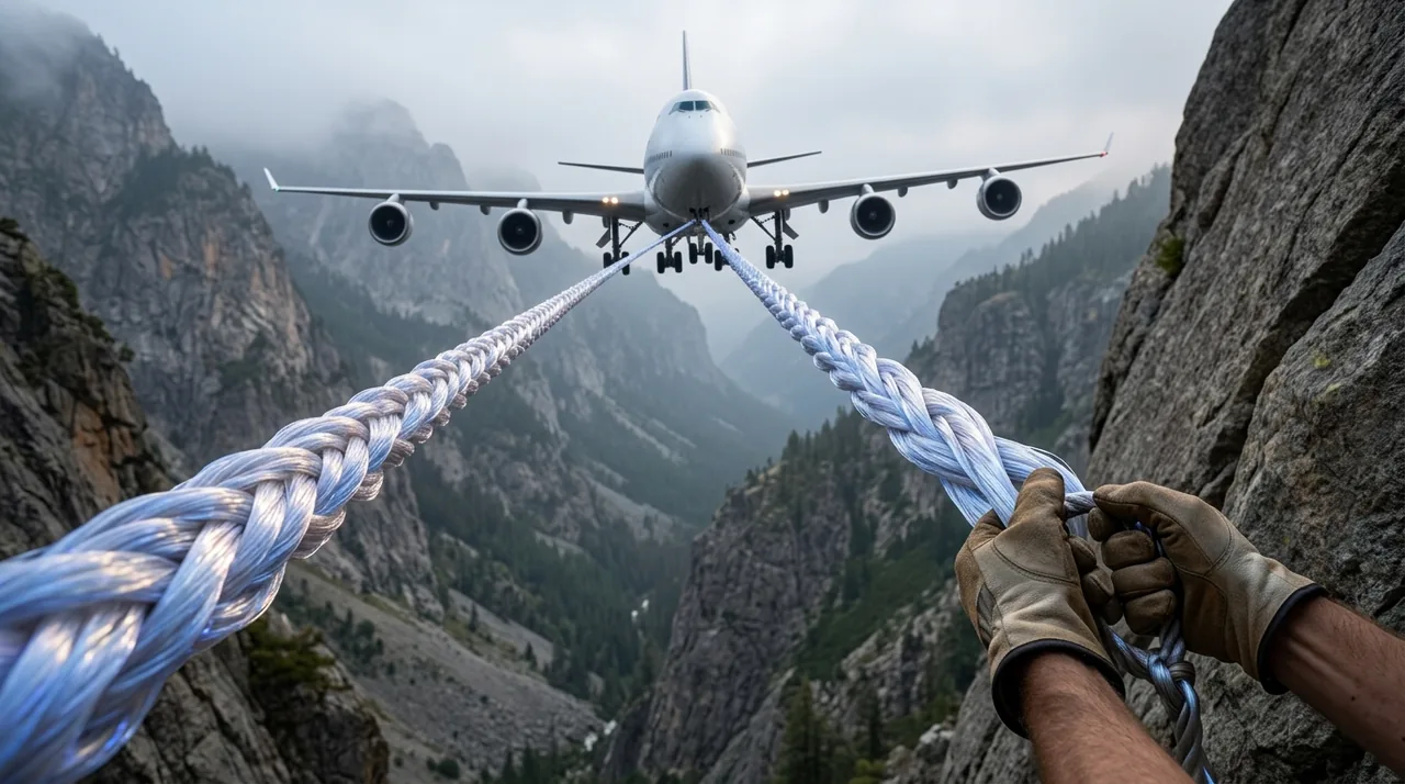 Spider silk is stronger than steel and more elastic than rubber. If we could make a rope of it, you could catch a jumbo jet mid-flight.