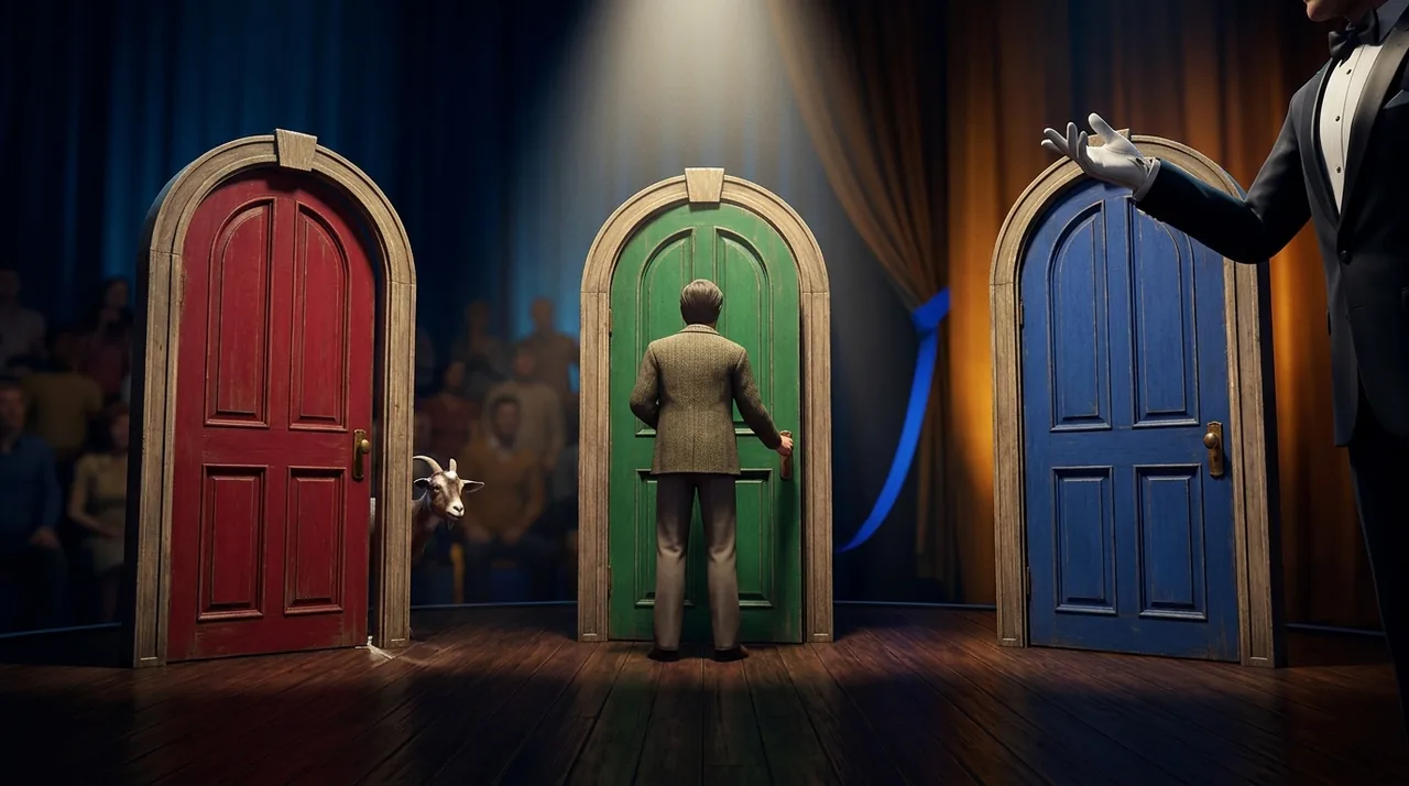 Switch doors. You'll win 66% of the time. Thousands of PhDs got this wrong.