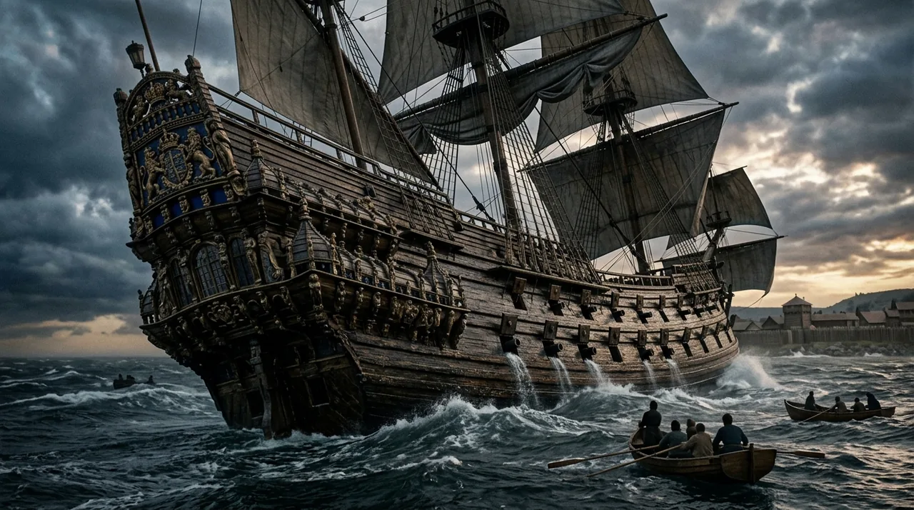 The mightiest warship ever built. It sank in 20 minutes. On its very first voyage.