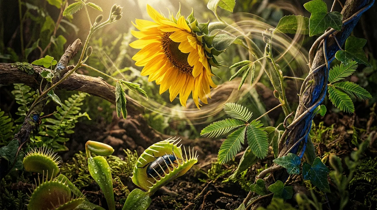 Plants can move. They just do it too slowly for you to notice. Speed up the footage, and sunflowers track the sun across the sky. Venus flytraps snap shut in milliseconds. Plants are secretly alive in ways you never imagined.