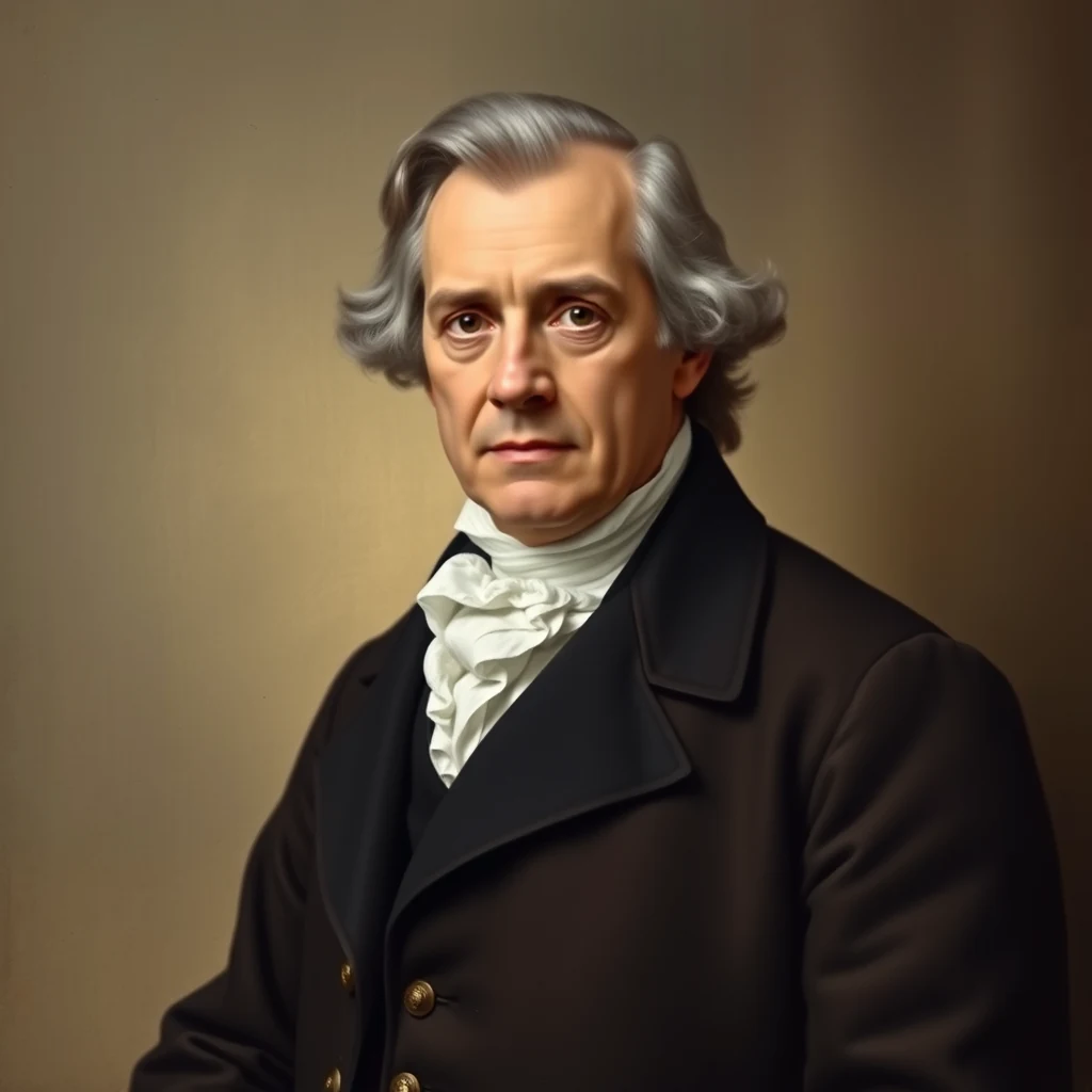 A portrait depicts Nevil Maskelyne, Fifth Astronomer Royal, wearing formal attire with a white cravat and dark coat, set against a neutral background.